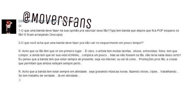 Tá pouco. Quero ver MAIS! Orgulho danado de ver essa transparência, talento e brilho de pertinho. #ChatDriMoveOver