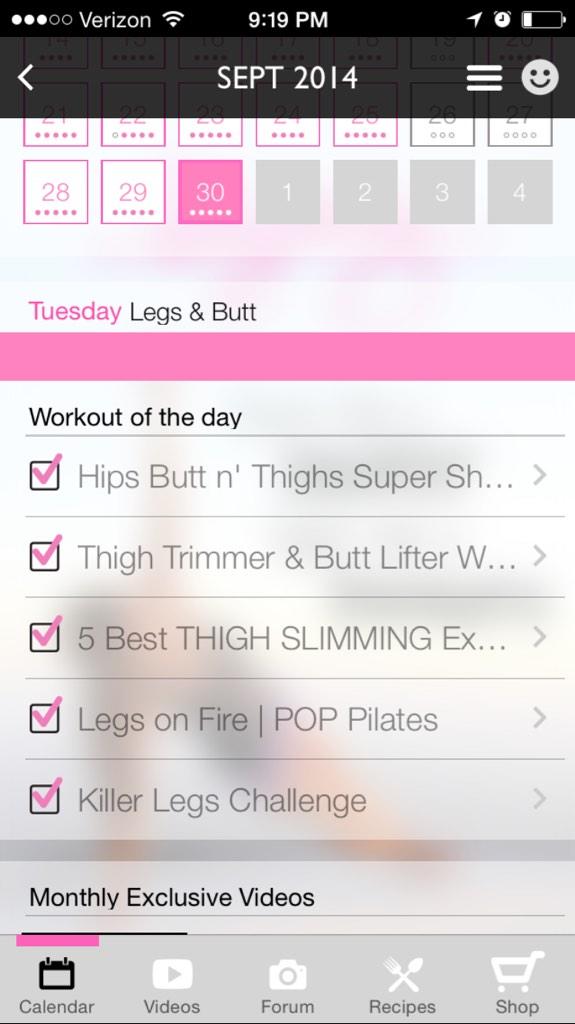 tiu_Bridgette's tweet photo. @blogilates Yay I finished #SepTONEber strong 💪💪 http://t.co/5rZ2rsantW