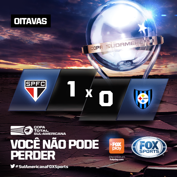 SportsCenterBR's tweet photo. FIM DE PAPO! Com um a menos, São Paulo bate o Huachipato e larga na frente nas oitavas da #SulAmericanaFOXSports. http://t.co/DL51dkCo9V