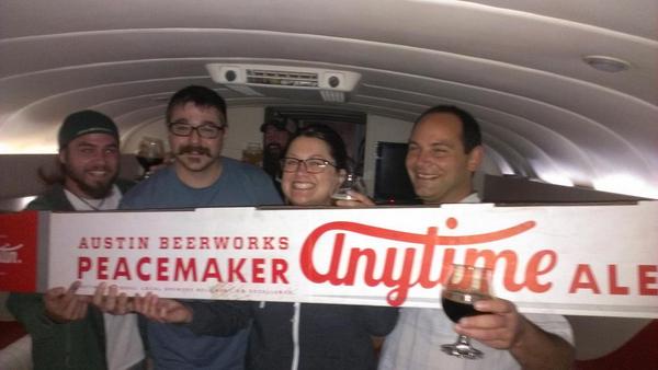 AVS_BEACON's tweet photo. Hey! Checkout the @OdellBrewing tap room crew on @TheBeerliner digging @AustinBeerworks #99Pack @BeerPedaler http://t.co/AAxIzci7pH