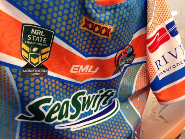 northern_pride's tweet photo. #NRLStateChampionship Jerseys have arrived. 4 nights until the biggest game in our history #QldPride http://t.co/Z3rGJIQM4j