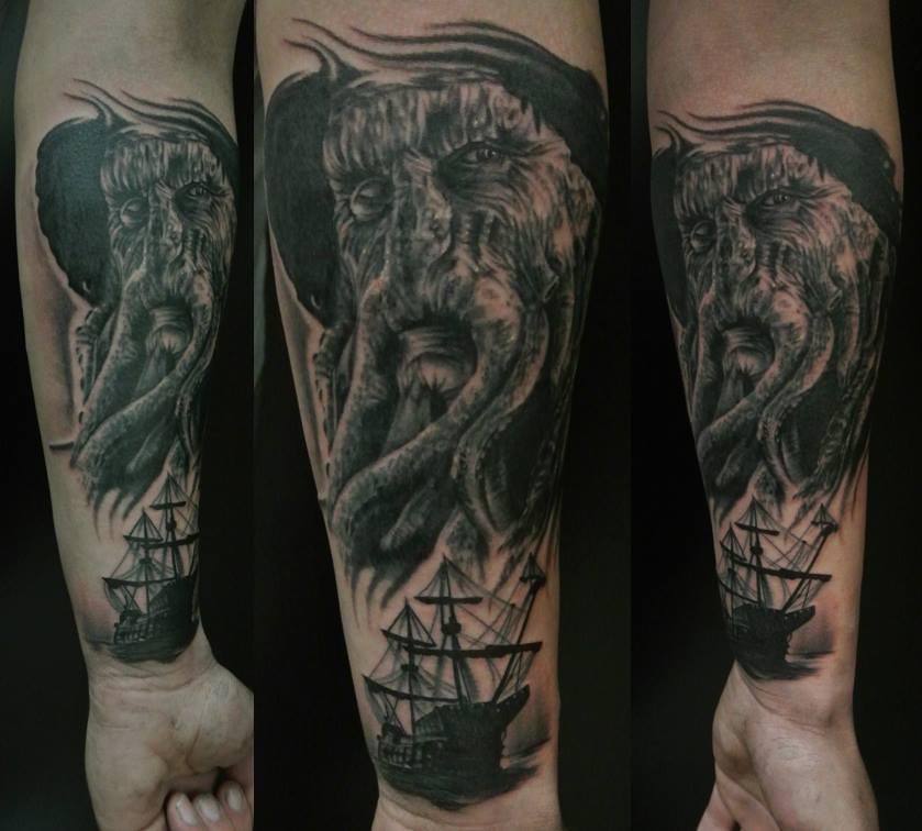 Davy Jones tattoo by Evan Olin  Post 21468
