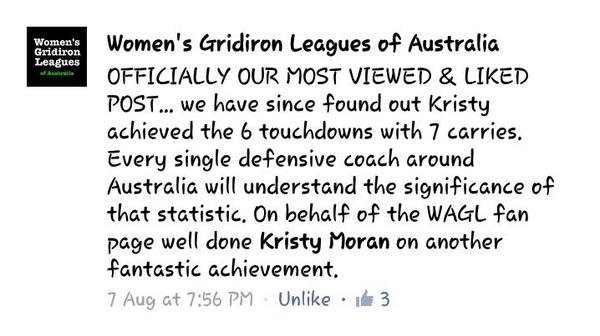 KristyLMoran's tweet photo. Its all bout da stats!! 1st game 2014 season! #ThrowbackStat #femalegridiron #LikeAGirl #LCJets #Runningback #wglq http://t.co/arxsdDog8D
