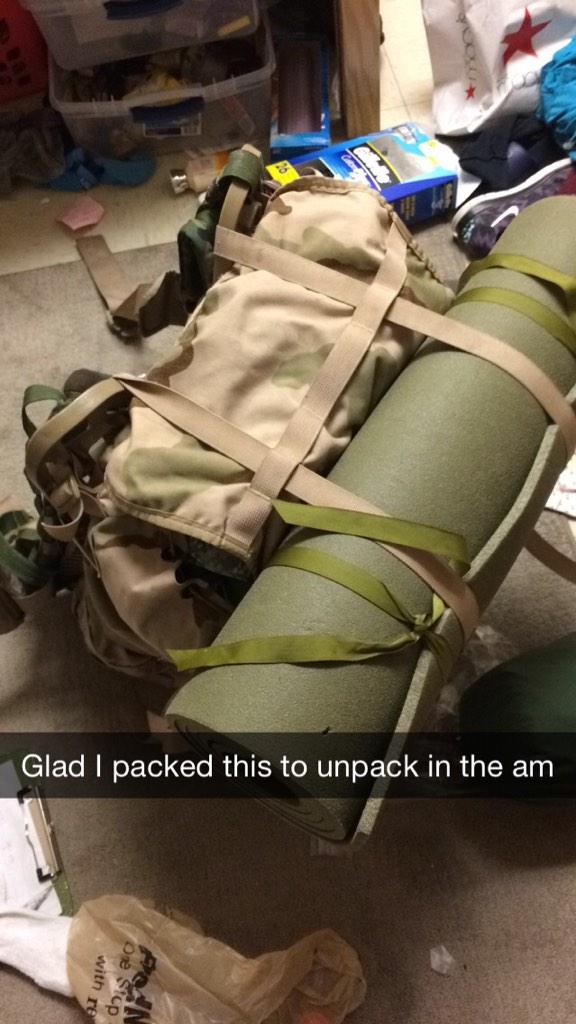 Kylie_alberr's tweet image. I love packing and unpacking at least 8 times! Hooah #ROTCproblems #killmenow #fallftx