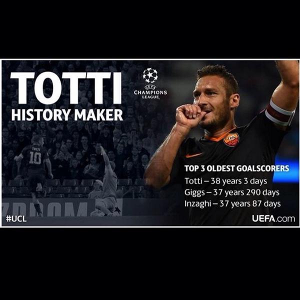 MorenoGala's tweet photo. C'é solo un Capitano #Totti38Anni #romamagica #nonsimollamai #🔝🔝 #❤️💛 http://t.co/l2nbq0ydCW