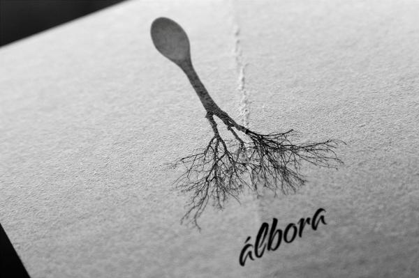 Hemos creado un nuevo logotipo para restaurante Álbora representando perfectamente la esencia artesanal de sus platos