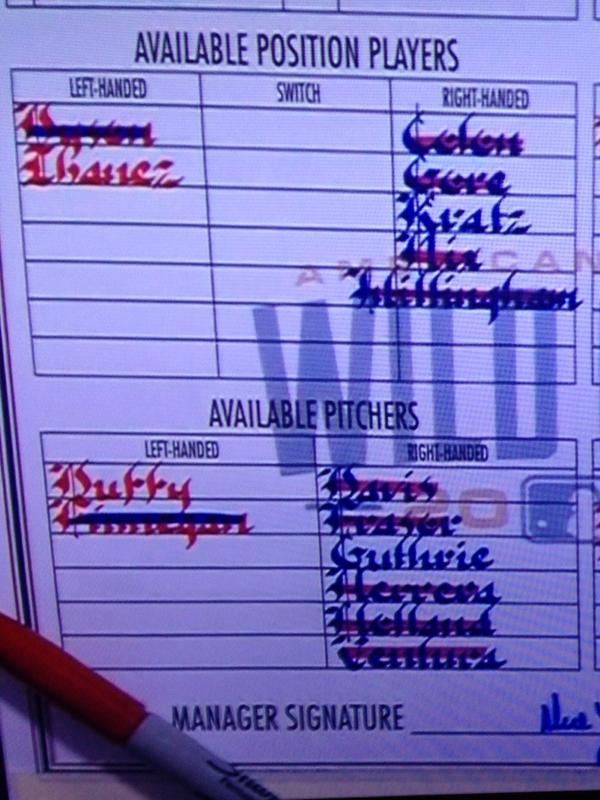 Hassel_Chris's tweet photo. Who pens the lineup card for the A's? Lord Farquaad? http://t.co/n3lpnzEM8J
