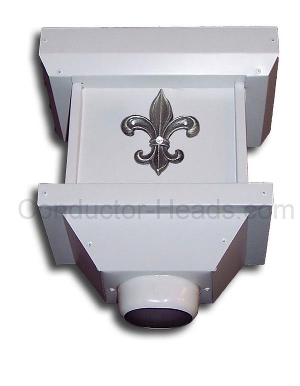 conductor-heads.com/product/fleur-… Fleur De Lis Residential Aluminum  #conductorheads