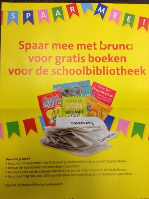 Hangen op jouw school onze "spaar voor je schoolbieb" posters al ?