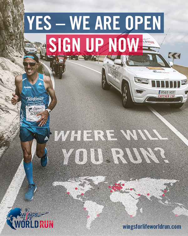 The Wings for Life #WorldRun is back: May 3, 2015. Register NOW to run for those who can’t. win.gs/JoinWorldRun