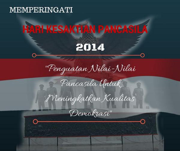 HachiForce_31's tweet photo. Selamat hari kesaktian pancasila http://t.co/vtdvuNWwX9