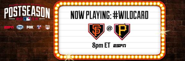 MLB's tweet photo. Act II is on deck. #WildCard http://t.co/cd6GT4oSuq