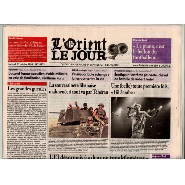 // Front Page - <a href="/LOrientLeJour/">L'Orient-Le Jour</a> 
>> lorientlejour.com/article/888863…