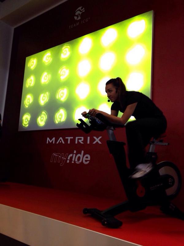 Fantastic day yesterday with @matrixfitnessuk &amp; <a href="/teamicg/">Team ICG</a> launching the new #IC7 bike at @L_I_W #trainlikeapro