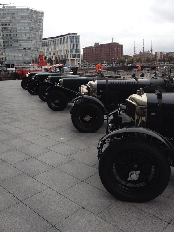 The Bentley Drivers Club line up their vehicles on Liverpool's <a href="/theAlbertDock/">Royal Albert Dock Liverpool</a> LDN.in/7odMUF