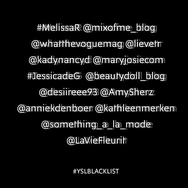 The last winners with a dose of #YSLBlackOpium. They also have a chance to get on the exclusive #YSLBlacklist.