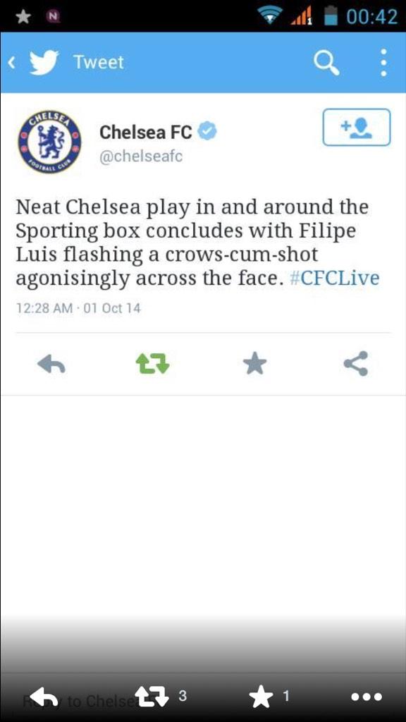 Chebs4377's tweet photo. @HRSTips not as much as trouble as the Chelsea Twitterer! Crows-Cum-Shot was superb! http://t.co/wNB3EF29bq