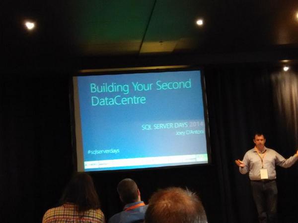 Clustermvp's tweet image. #sqlserverdays @jdanton building my second datacenter