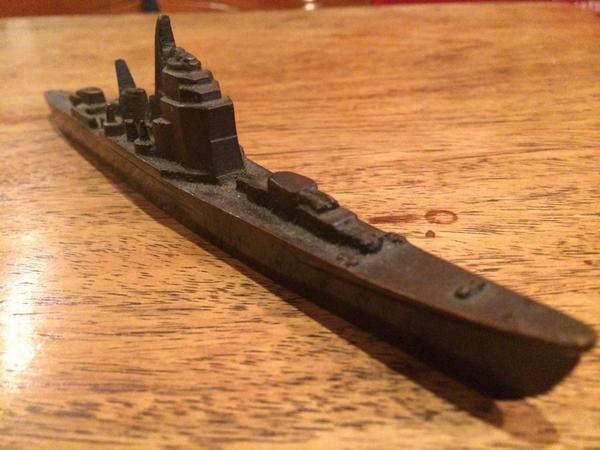 横須賀海軍工廠 昭和11年大演習観艦式記念 文鎮 古銅製 横須賀海軍工廠 昭和11年大演習観艦式記念 文鎮 □昭和十一年