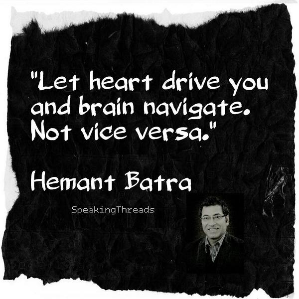 WisdomMonk's tweet photo. ##SpeakingThreads by @hemant_batra #quoteoftheday #quote http://t.co/m70flMpCaa