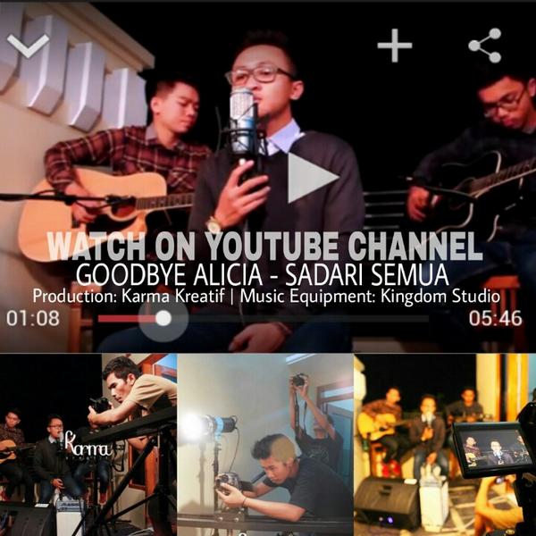 Hey cek preview single terbaru kita "GOODBYE ALICIA - Sadari Semua"  youtu.be/qvfjCU1qWAo . Thanks SMG :)