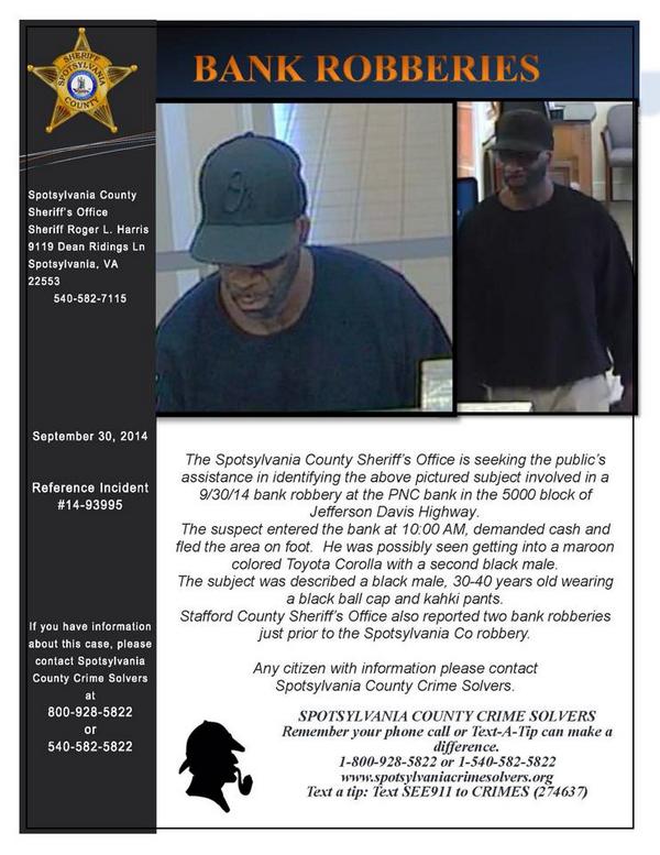 SpotsySheriff's tweet photo. We need your help identifying this subject, contact Crime Solvers with ANY info. #fxbg #spotsyva #CrimeSolvers http://t.co/CZZK4bHhTh