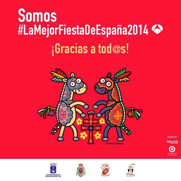 joveneseuro's tweet photo. Los @caballosdelvino elegida mejor fiesta de España 2014 #Murcia @AytodeCaravaca @SoydeCaravaca @EnCaravaca http://t.co/63UpI779NC