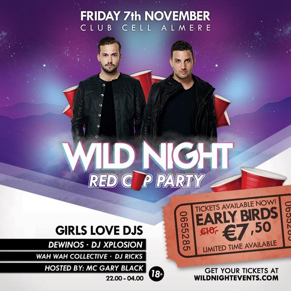 WildNightEvents's tweet image. Early bird tickets zijn vanaf nu verkrijgbaar! In beperkte oplage, op = op! wildnightevents.com