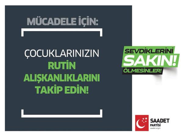 selmanesmerer34's tweet photo. Mücadele için; Çocuklarınızın rutin alışkanlıklarını takip edin..! #Sakın #Bukurban http://t.co/7VBifwqkcc