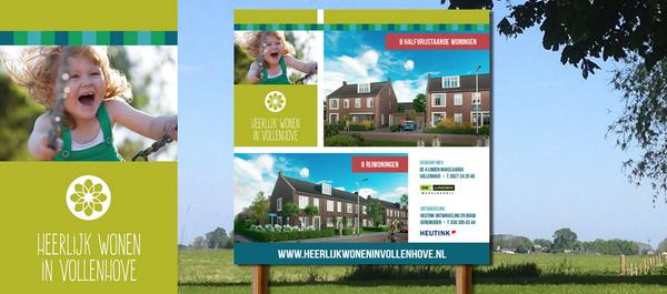 #bouwbord Heerlijk wonen in Vollenhove | #grafisch | #ontwerp | <a href="/MOOIgraphic/">MOOI graphic studio</a>