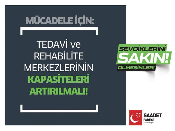 Mücadele için; Tedavi ve rehabilite merkezlerinin kapasiteleri artırılmalı..! #Sakın #Bukurban