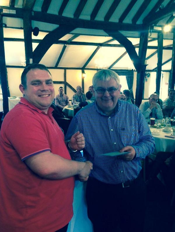 Well done to Horringer for a green operations audit and <a href="/giles_jamie/">Jay</a> accepting a values award on their behalf!