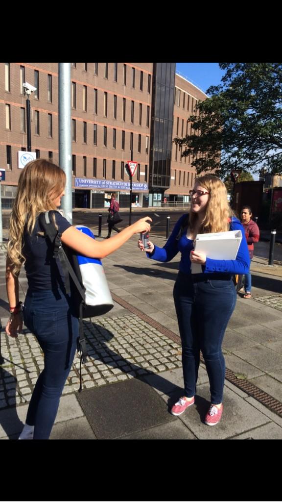 ScotlandWings's tweet photo. Student sampling today at Strathclyde university! #givesyouwings http://t.co/TEeyRA7sBB