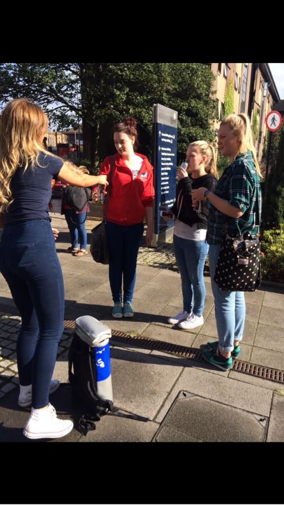 ScotlandWings's tweet photo. Student sampling today at Strathclyde university! #givesyouwings http://t.co/TEeyRA7sBB