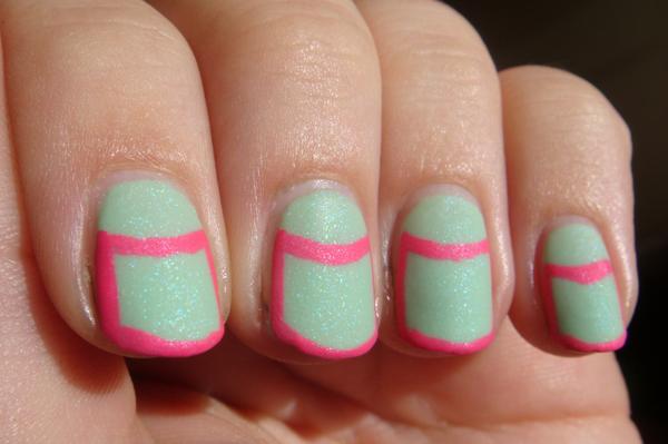 #31DC2014 The last day - Honor nails you love #nailart #nails #notd #halfmoons colorfulcupcakecat.blogspot.com/2014/10/31dc20…