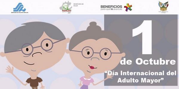Salud_Hidalgo's tweet image. 1º de Octubre: "Día Internacional del Adulto Mayor"