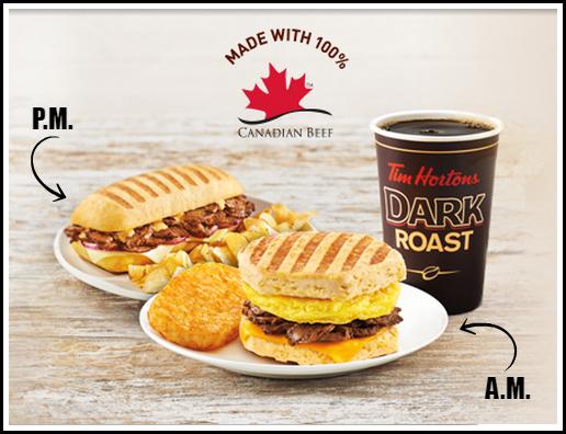 Tim Hortons adds new Steak and Egg Breakfast Sandwich to menu, featuring  slow-cooked 100% Canadian seasoned beef