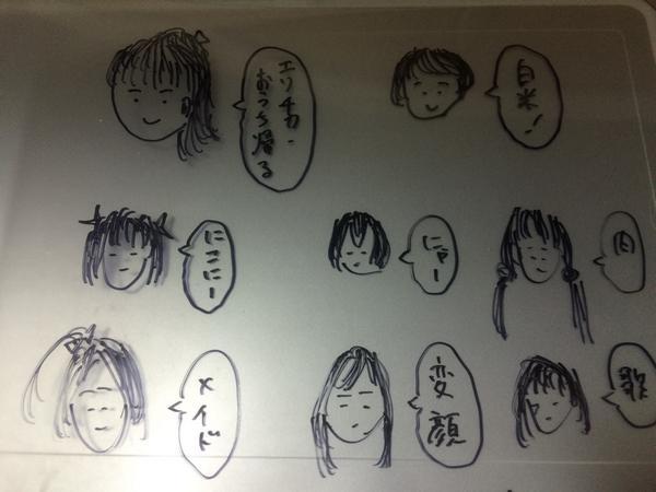 友達がμ'sメンバー描いてくれた!!wさて誰がいないでしょう 