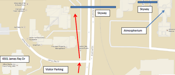 NIFA2014Region5's tweet photo. Here is a simple map for getting to Odegard Hall. Best parking is at Hilton Garden Inn near Ryan Hall. http://t.co/odd18HHlZb