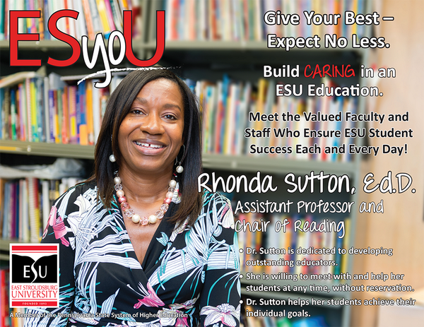 ESUniversity's tweet photo. Congrats to #ESyou Honoree Rhonda Sutton! Dr. Sutton is dedicated to developing outstanding educators. http://t.co/5bLfDYLgyW