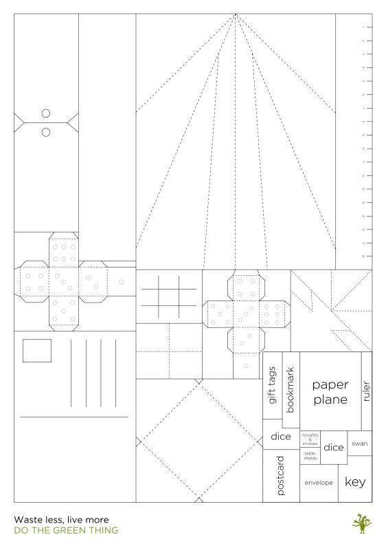 pentagram's tweet image. See the potential in what already exists in the new @Dothegreenthing poster for @Waste_Watch ow.ly/C9TH2