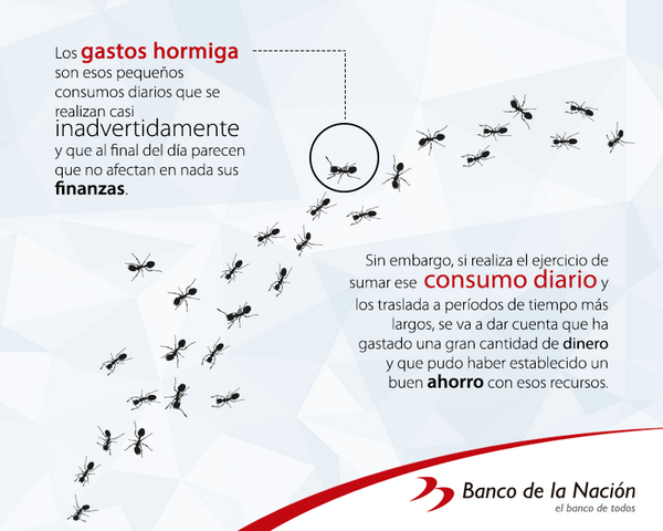 ahorraperuano's tweet photo. ¡A estas atentos! RT @BancodelaNacion: ¡Cuidado con los "Gastos Hormiga"! Ten en cuenta este #BNTIP para evitarlos. http://t.co/4j5fR76i29