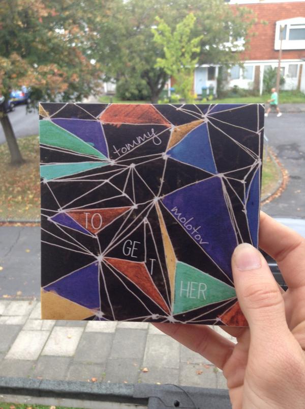 tommymolotov's tweet photo. it's out, it's in and a man is walking into it! my debut EP 'Together' is a thing now! #togetherEP #newrelease http://t.co/weLEs6T4w8