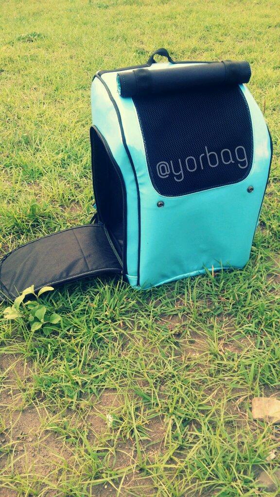 Ready minggu ini tas ransel kucing (pet carrier) biru elektrik 165.000