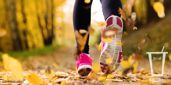 McCafe's tweet photo. Clear head, full coffee, can’t lose. #HappyOctober http://t.co/cQTpvGVes8