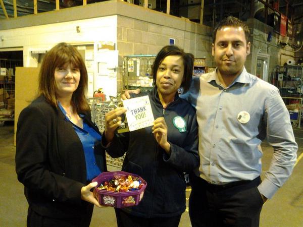 Celebrating service success with tracy and judith! Woop!