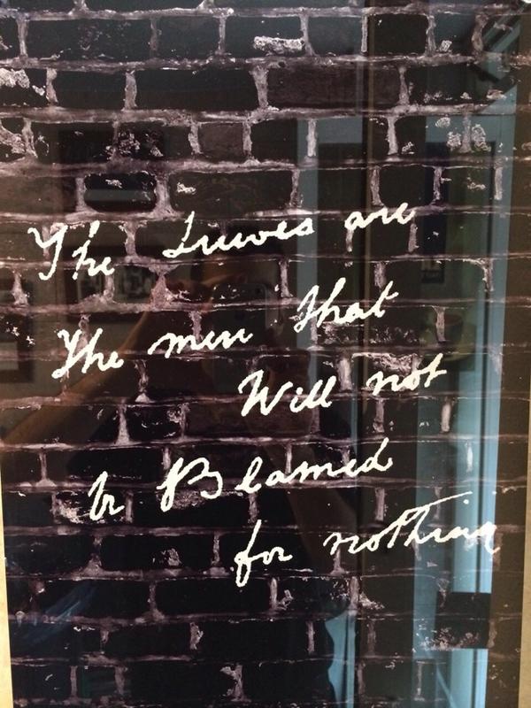 The writing on the wall from Jack the Ripper inside happy days #history#jacktheripper