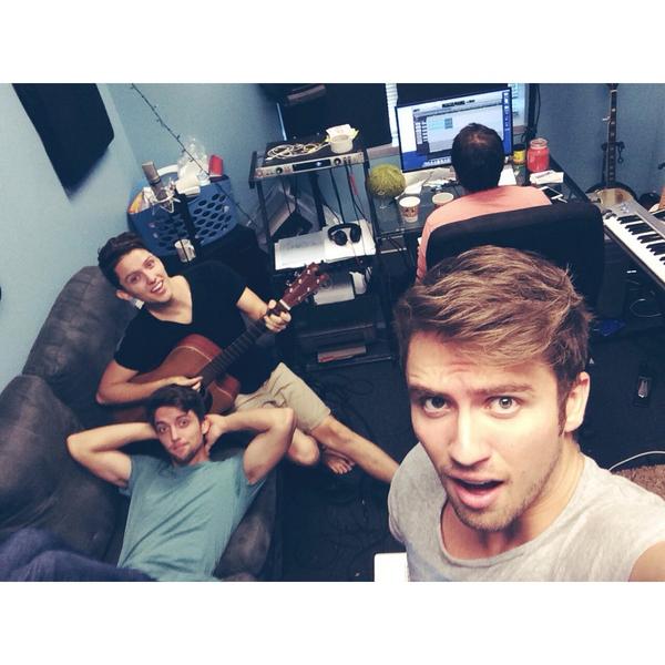 3union's tweet photo. IN THE STUDIO! 😊😊😊 Thanks for helping make this possible, #3Ucrew! #3rdAlbum http://t.co/9vUyAwdDjU