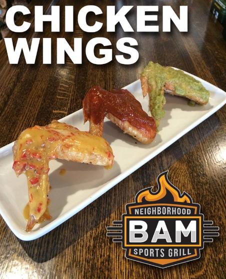 BAMSportsGrill's tweet photo. Jumbo wings, beer, football - the perfect Saturday. http://t.co/IgrTTQNtpD