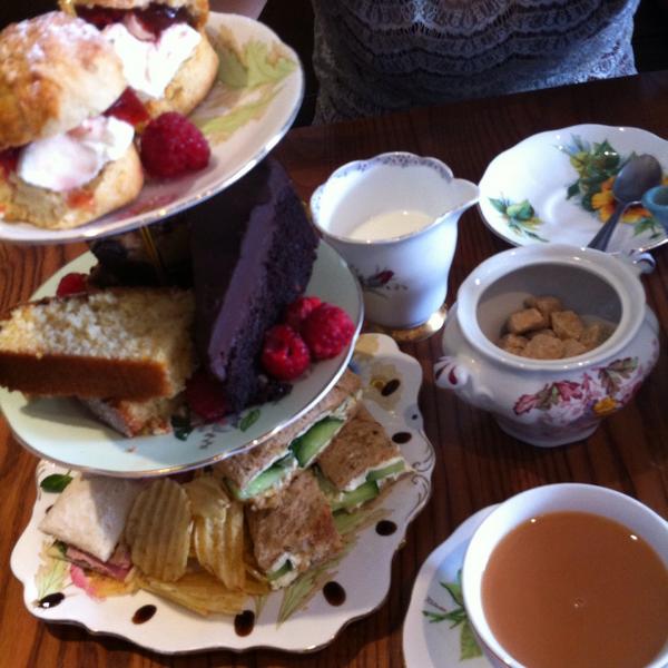 Fantastic Afternoon Tea <a href="/Wagonscoffee/">Wagon's Coffee Bar</a> really loved it... Great little place with great cakes... #winwithwagons